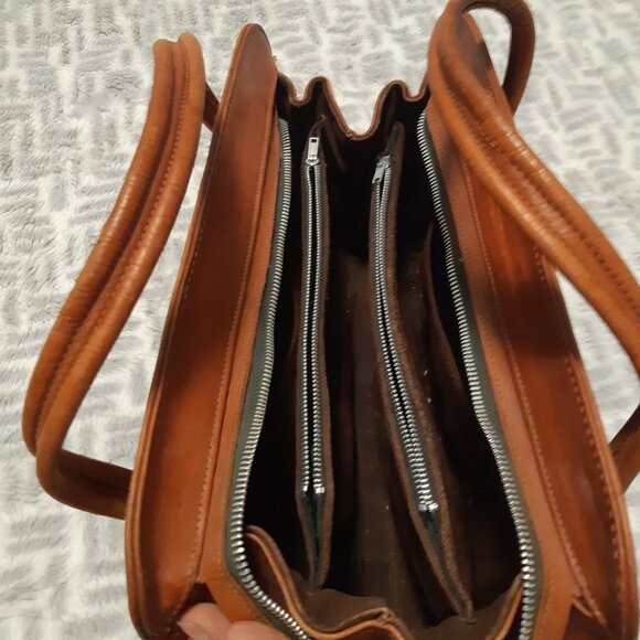 Retro Mexican satchel from the 70s-80s, unique, vintage, genuine leather, Aztec - Picture 10 of 15